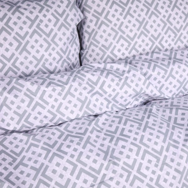 Фото - Комплект постельного белья MirSon Ranforce Elite 17-0947 Abstract Gray 220х240 (2200013164500)